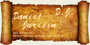 Daniel Jurišin vizit kartica